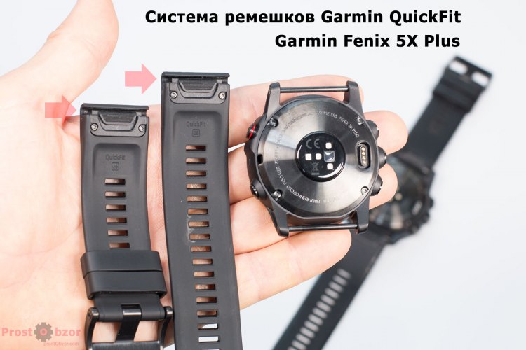 Система Garmin QuickFit 26 в модели Fenix 5X plus