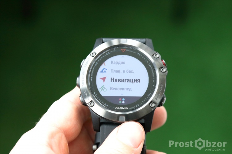 Кнопки управления часов Garmin Fenix 5x