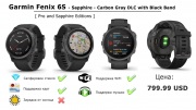 Часы Garmin Fenix 6S - Sapphire - Rose Gold-tone with Powder Gray Band