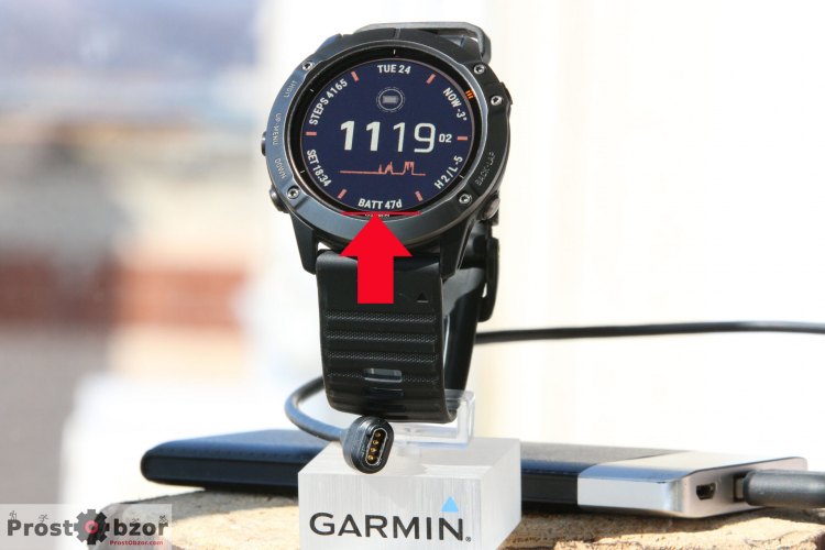 Solar energy widget for Garmin Fenix 6X Pro Solar