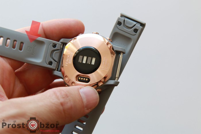 Ремешок Garmin Qucik Fit в часах Fenix 6S