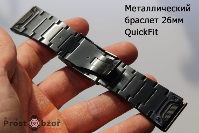 Застежка титановый браслет часов Garmin Quatix 6X