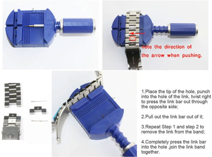 станок для снятия звеньев браслета Garmin