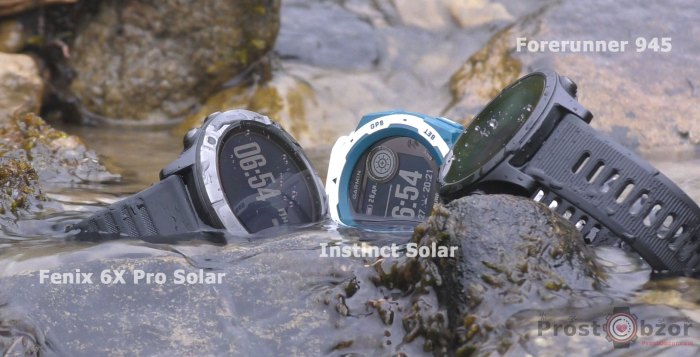 Силиконовый ремешок  Garmin в воде