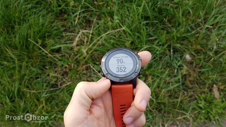 Уровень заряда аккумулятора - дата -поле в активности часов Garmin Index 5X