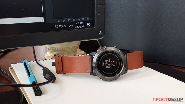Подключение часов Garmin Fenix 5X через USB