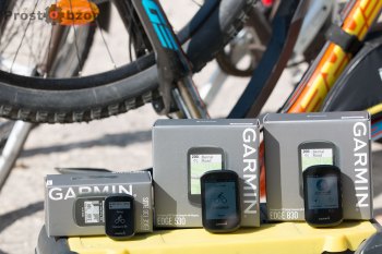 Сравнение размеров велокомпьютеров Garmin Edge