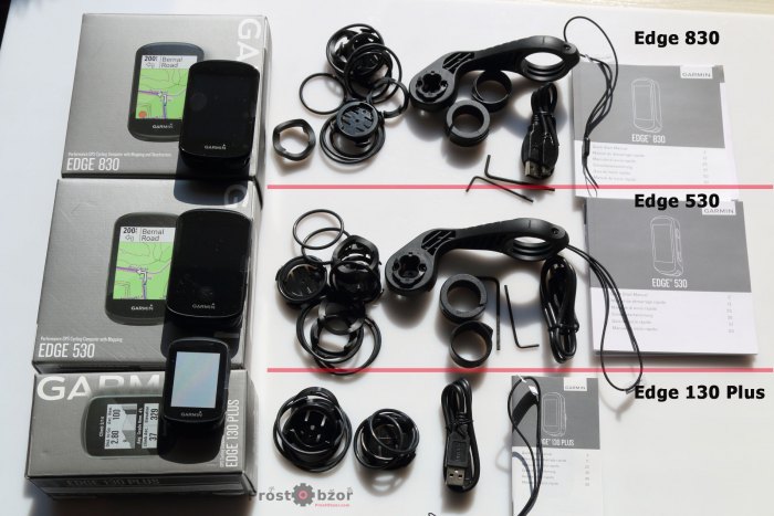 Распаковка велокомпьютеров Garmin Edge