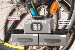 Боковые кнопки велокомпов  Garmin Edge 830, 530, 130 Plus.