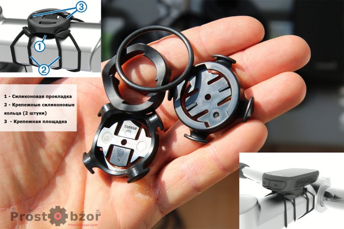 Крепление на руль для велокомпьютера Garmin Edge 130 plus