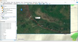 Пример спутниковой карты BirdsEye в программе Garmin BaseCamp