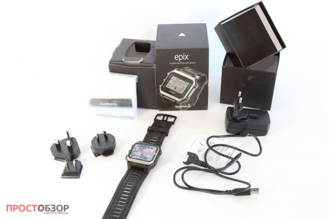 Распаковка часов Garmin Epix - комплектация поставки
