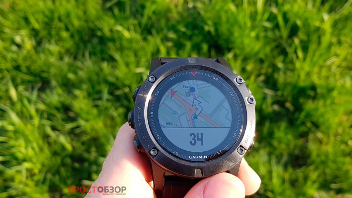Прокладка маршрута вс картах до точки в Fenix 5X