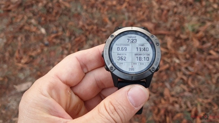 6 дата полей в походе для Fenix 6