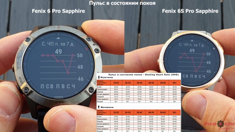 Пульс в состоянии покоя - Garmin Fenix 6 - 6s