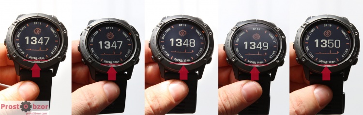 Время работы часов на одном заряда в зависимости от режима Garmin Fenix 6X Pro Solar
