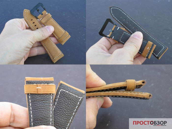 Кожаный ремешок для часов Fenix 3, 3HR - 5X - китайская реплика