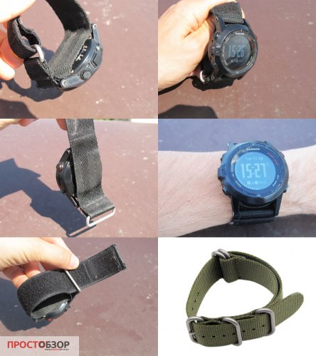 НАТОвский ремешок для часов Fenix 2 - для ношения поверх одежды зимой