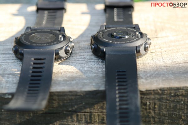 Сравнение крышек часов Garmin Fenix 3 и Fenix 3 HR