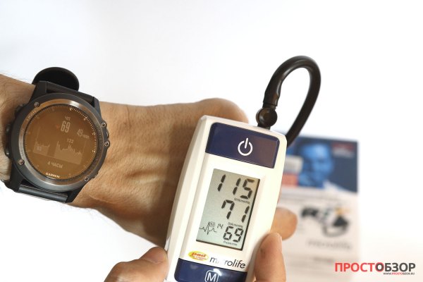 Показания измерения пульса для часов Garmin Fenix 3 HR