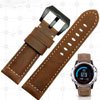 Кожаный браслет для Garmin Fenix 3