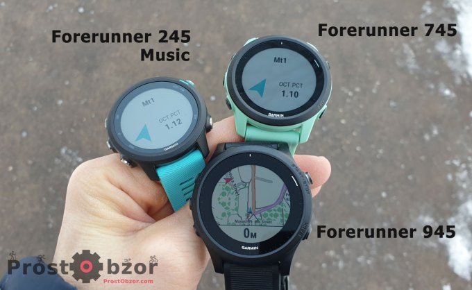 Навигация до точки в часах Garmin Forerunner 745