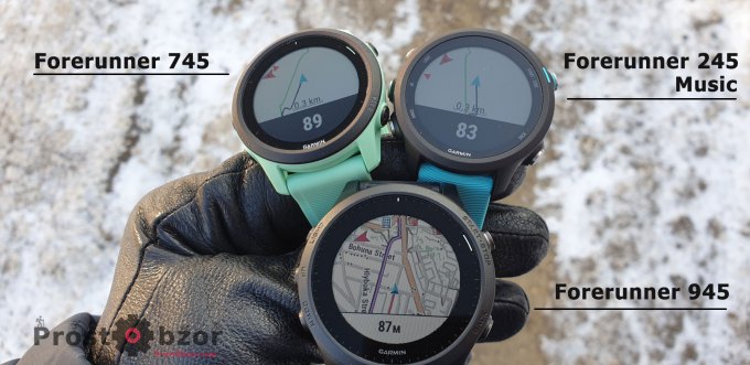 Навигация по треку маршруту в Garmin Forerunner 745 - 245