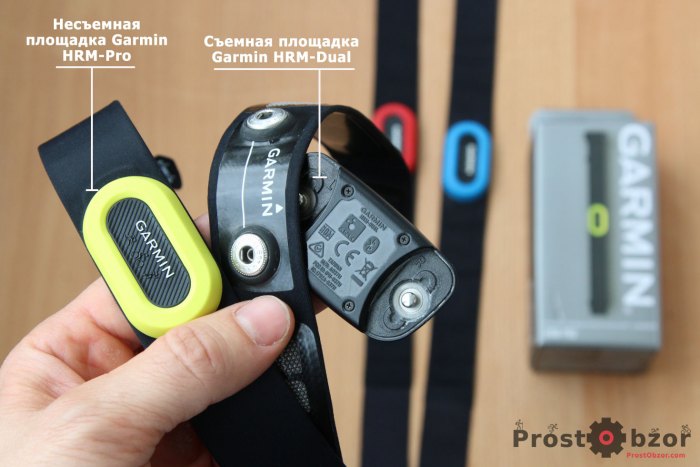 Сравнение площадок Garmin HRM-Pro и Garmin HRM-Dual