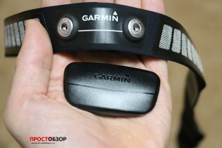 Garmin HRM-RUN  - площадка измерения данных - вид спереди