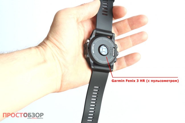 Датчик пульса в часах Garmin Fenix 3 HR