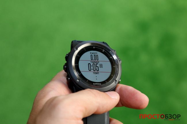 Поле для пробежки в часах Garmin Fenix 3 HR после подключения пульсометра Garmin HRM-RUN