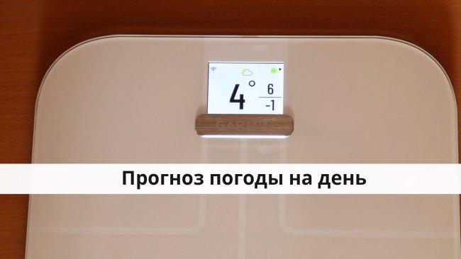 Прогноз погоды на день