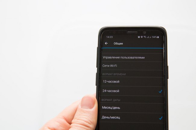 Секция Общее в настройках весов Garmin Index S2