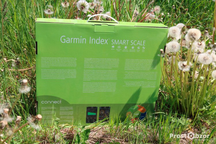 Внешний вид коробки весов Garmin Index Scale - вид сзади
