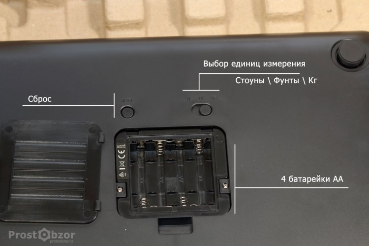 Задняя часть умных весов Garmin Index Scale