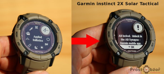 Поддержка Applied Ballistics в iGarmin instict 2X Solar Tactical