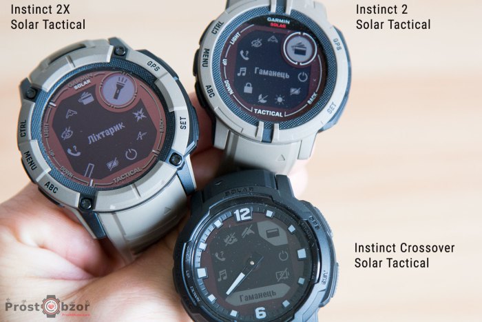 Карусель меню в часах Garmin Instinct 2 - 2X - Crossover