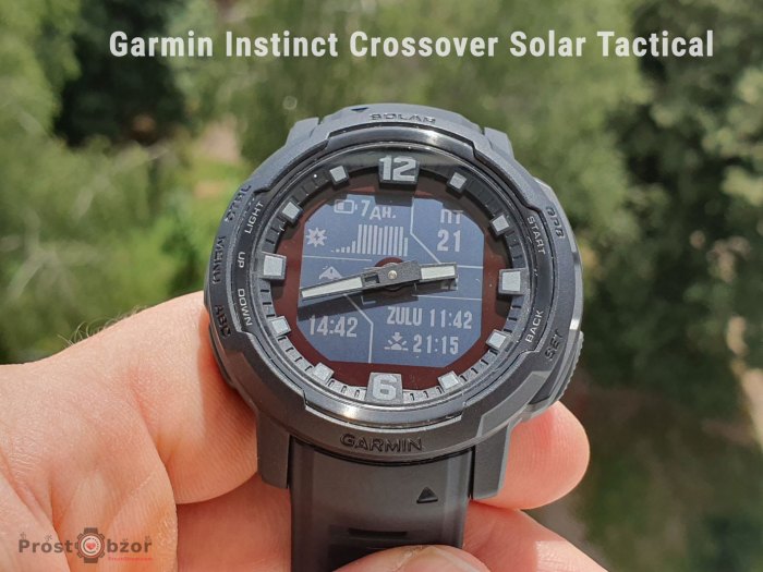 часы со стрелками garmin-crossover-Solar-Tactical