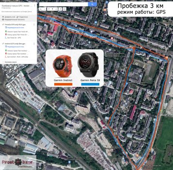 тест Garmin Instinct - только GPS - пробежка по городу
