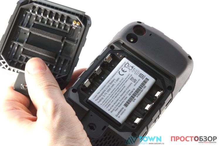 Батарейный отсек и крышка GPS навигатора Garmin Monterra