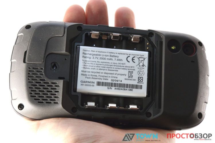 Внешний вид аккумулятора GPS навигатора Garmin Monterra