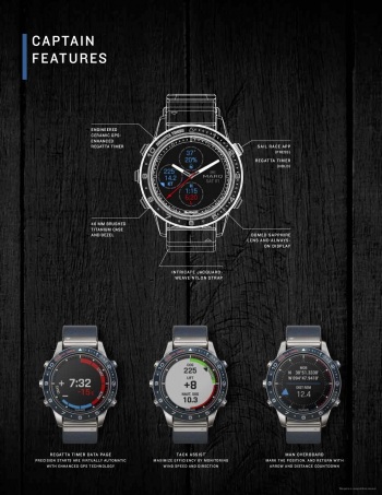 Спецификация часов Garmin MARQ Captain