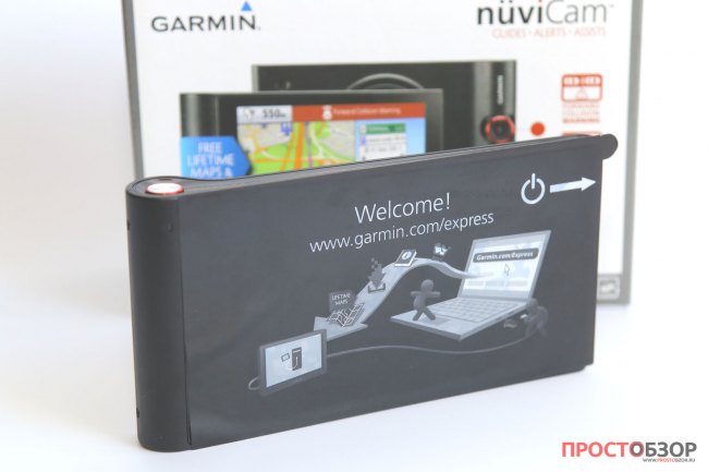 Центральный блок  GPS авто-регистратора Garmin NuviCam - вид сзади
