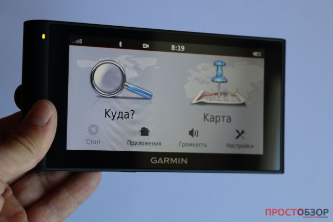 Карты и управление маршрутами в Garmin NuviCam