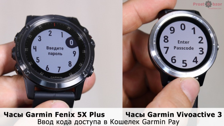 Код доступа к Кошельку Garmin Pay
