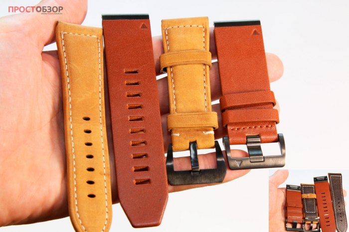 Сравнение кожаных ремешков Garmin QuickFit 26 Watch Bands