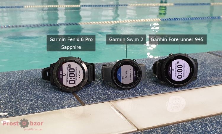 Сравнение моделей Garmin Fenix 6 - Forerunner 945 - Swim 2