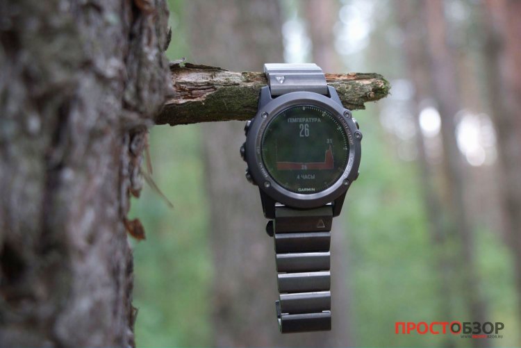 Показания температуры на часах Fenix 3 в виде графика