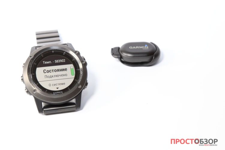 Подключение датчика температуры Garmin Tempe - состояние включен датчик