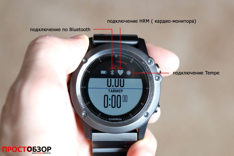 Отображение датчика температуры Garmin Tempe на часах Fenix 3
